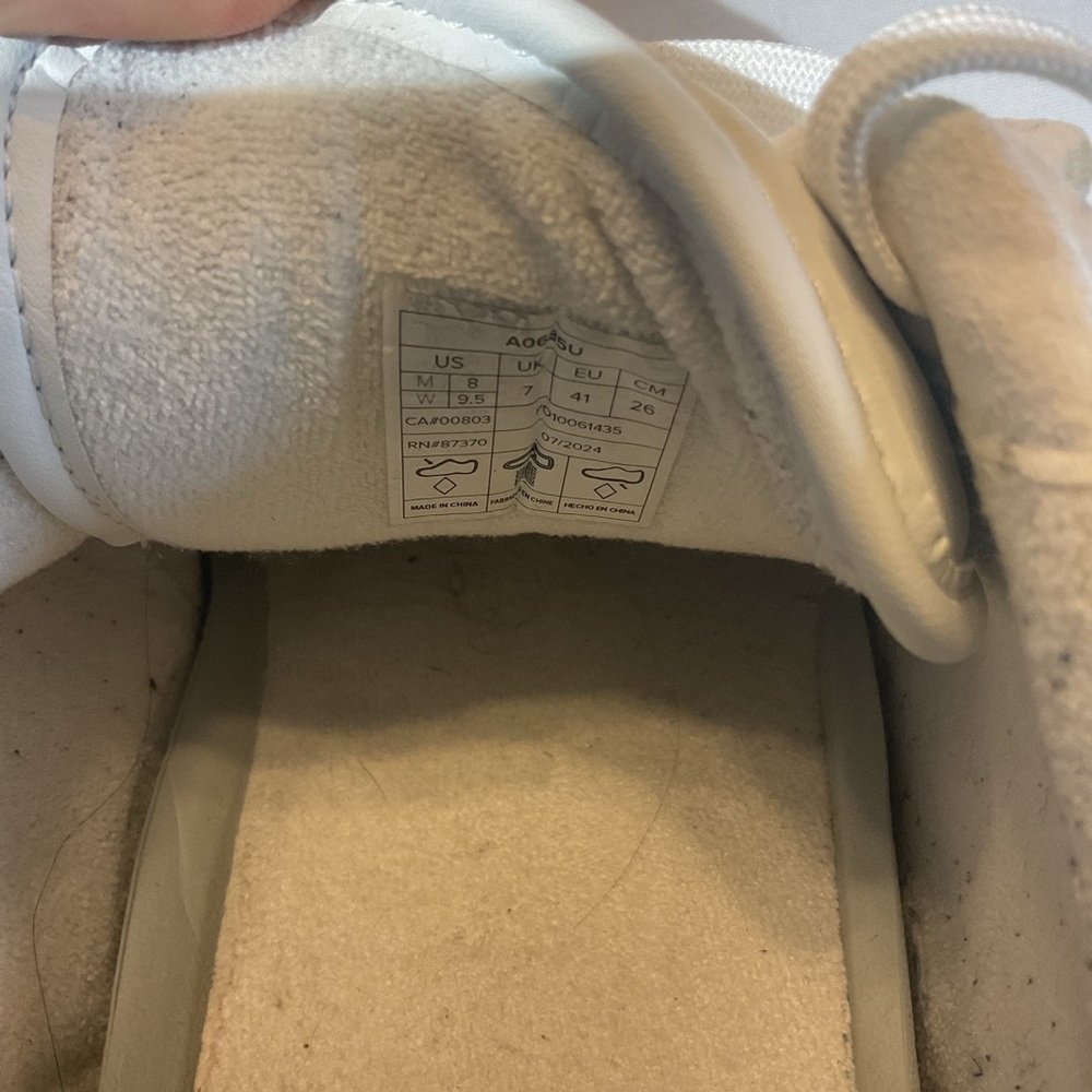 Alo Yoga Recovey Mode Shoes Sneakers Pure White Size M8 W9.5 Comfy Lace Tie-Up - Picture 10 of 10